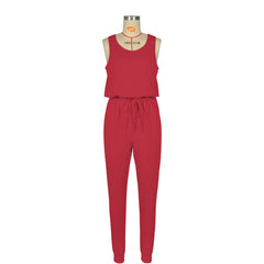 Solid Casual Sexy Off Shoulder Sleeveless Jumpsuits 2019 New Arrival Women Summer Fashion Slim Elegant Long Rompers Female