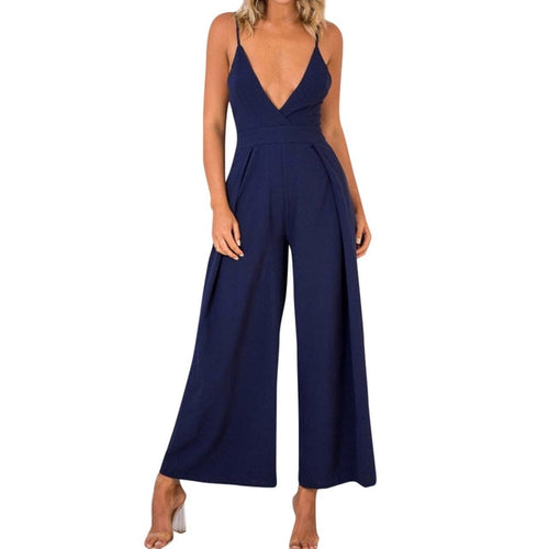Womail bodysuit Women Summer Fashion Boho V Neck Backless Jumpsuit Clubwear Bodycon Playsuit Romper Casual NEW dropship M7